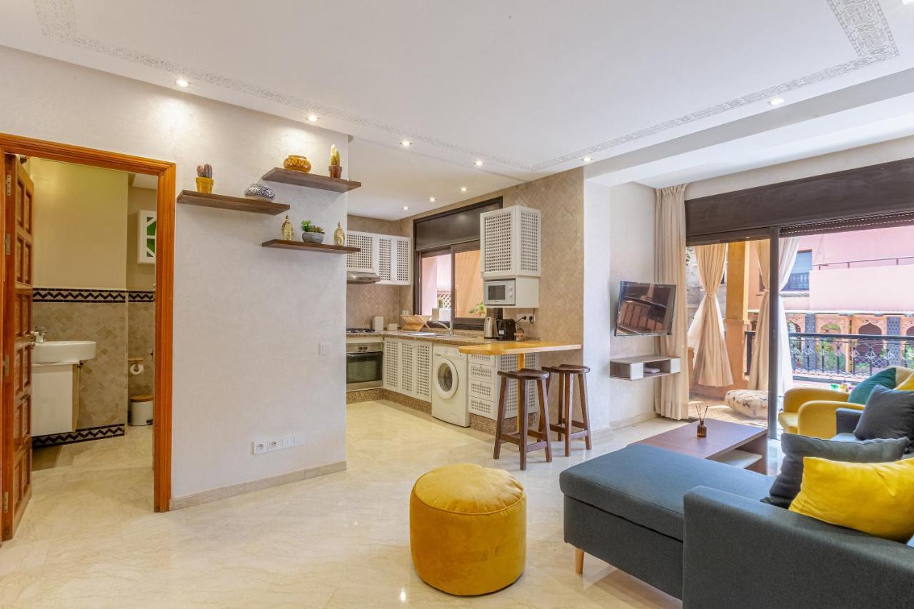 Le Palmier - Appartement Authentique A Gueliz Marrakesh Bagian luar foto