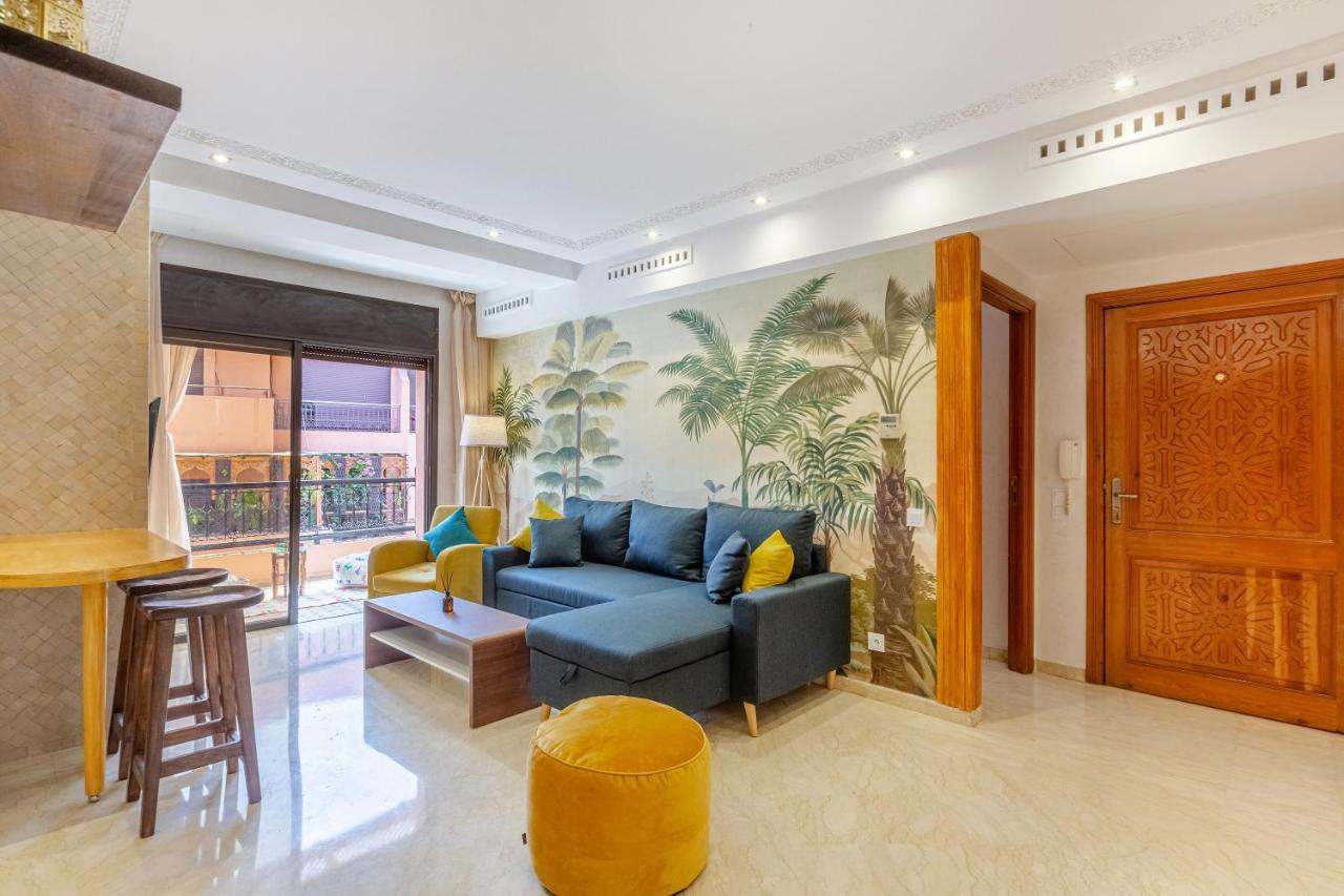 Le Palmier - Appartement Authentique A Gueliz Marrakesh Bagian luar foto