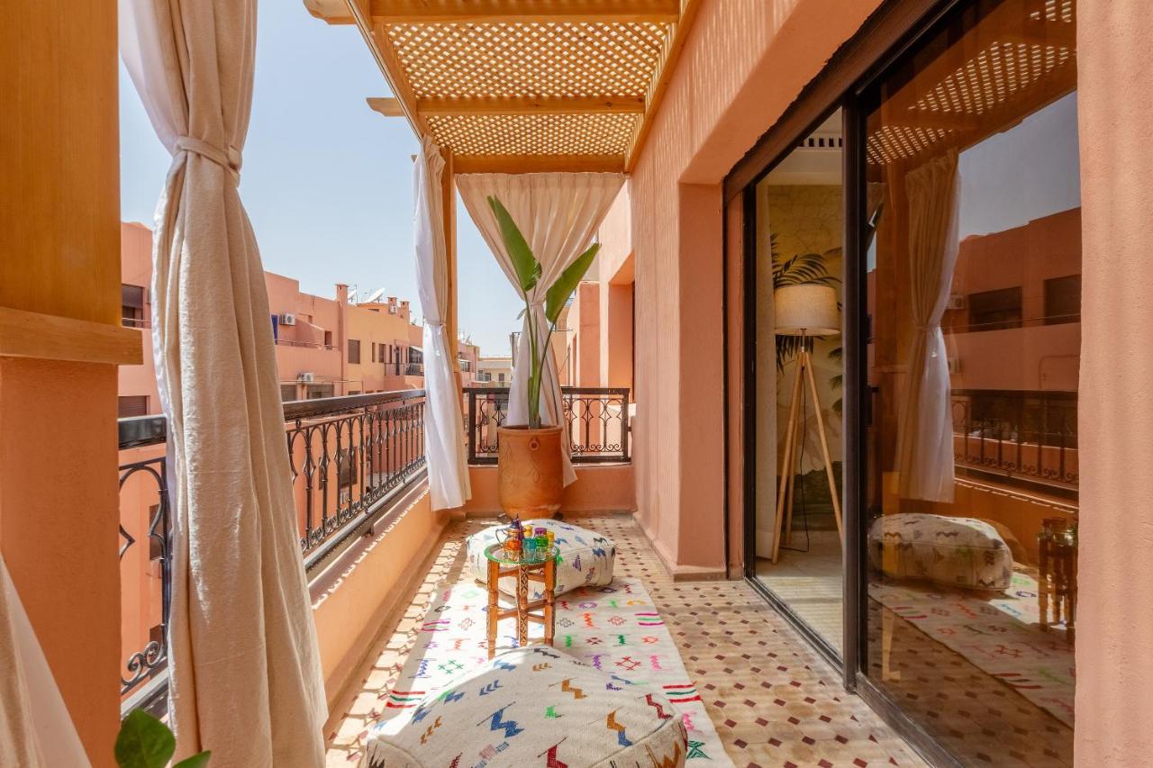 Le Palmier - Appartement Authentique A Gueliz Marrakesh Bagian luar foto