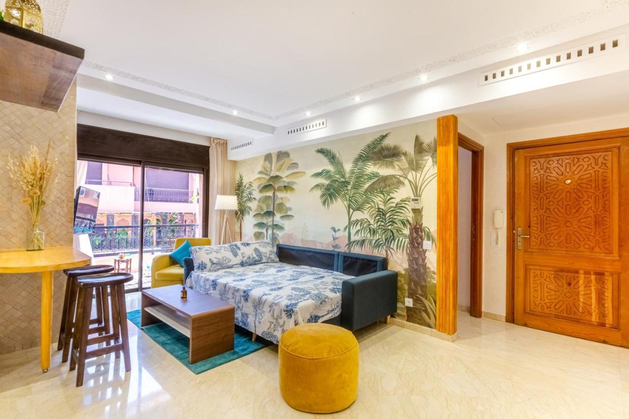 Le Palmier - Appartement Authentique A Gueliz Marrakesh Bagian luar foto