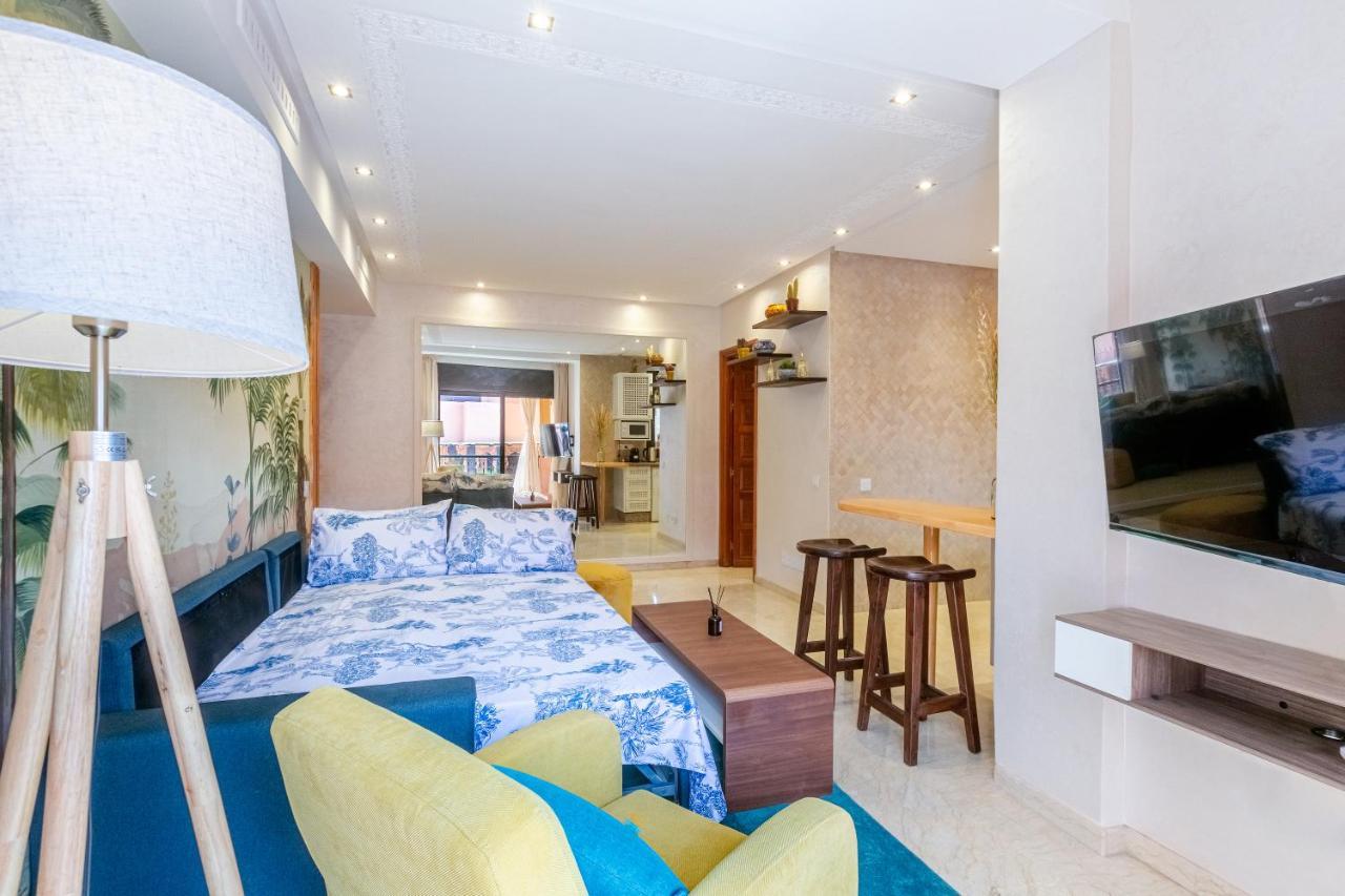 Le Palmier - Appartement Authentique A Gueliz Marrakesh Bagian luar foto