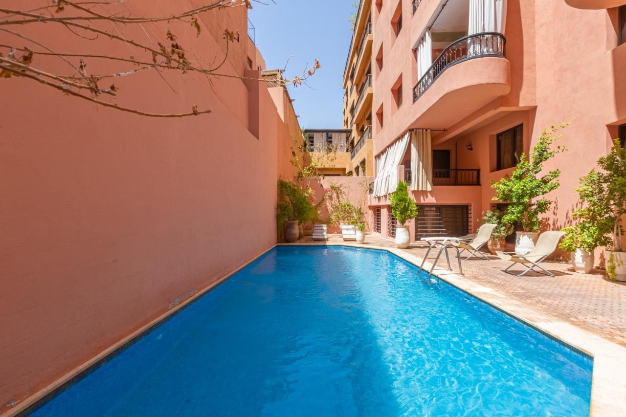 Le Palmier - Appartement Authentique A Gueliz Marrakesh Bagian luar foto